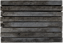Кирпич - Ручная формовка Облицовочный кирпич BRICKWELL TRADITIONAL графитовый с белой патиной : М-300 размером 50x470x40. Цвет черный, производство BRICKWELL 