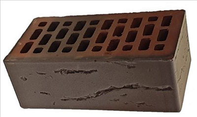 Картинка Кирпич - Облицовочный кирпич Облицовочный Полуторный : М-200 размером 120x250x88. Цвет баварская кладка, производство Вышневолоцкая Керамика 