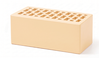 Картинка Кирпич - Облицовочный кирпич Облицовочный Полуторный : М-150 размером 120x250x88. Цвет желтый, производство Терекс кирпичный завод 